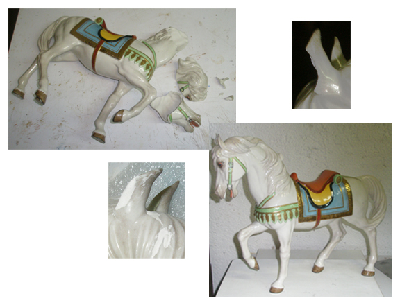 Caballo de porcelana