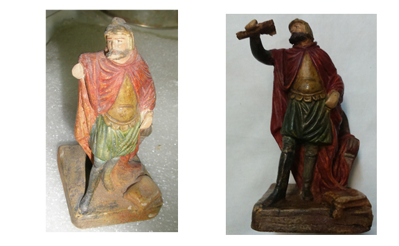 Figura de Herodes, barro cocido policromado